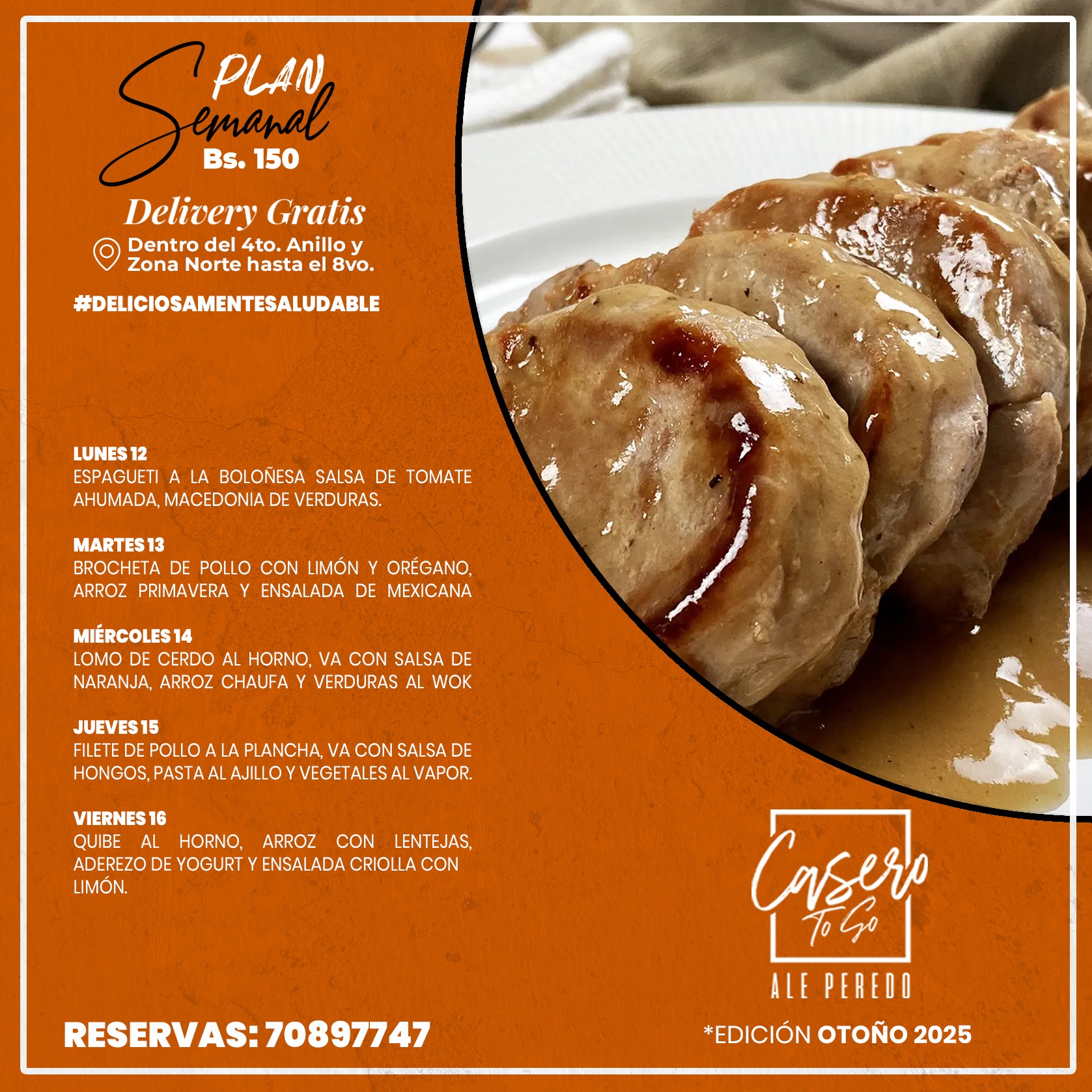 Ale - Saludable y Delicioso 🍁 Así es nuestro CASERO TO GO. 🛵 DELIVERY ...