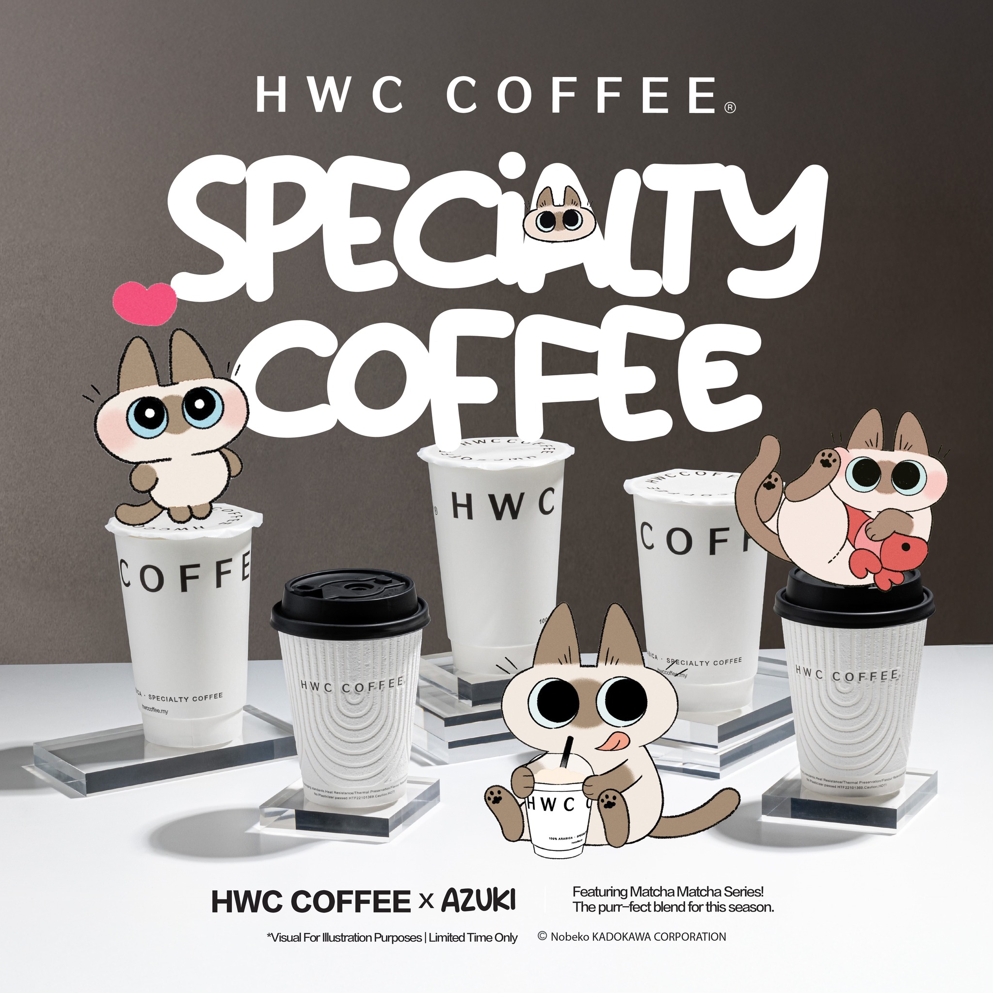 HWC COFFEE x Iconic Japanese IP, Azuki is HERE! 💚🐱 HWC COFFEE's