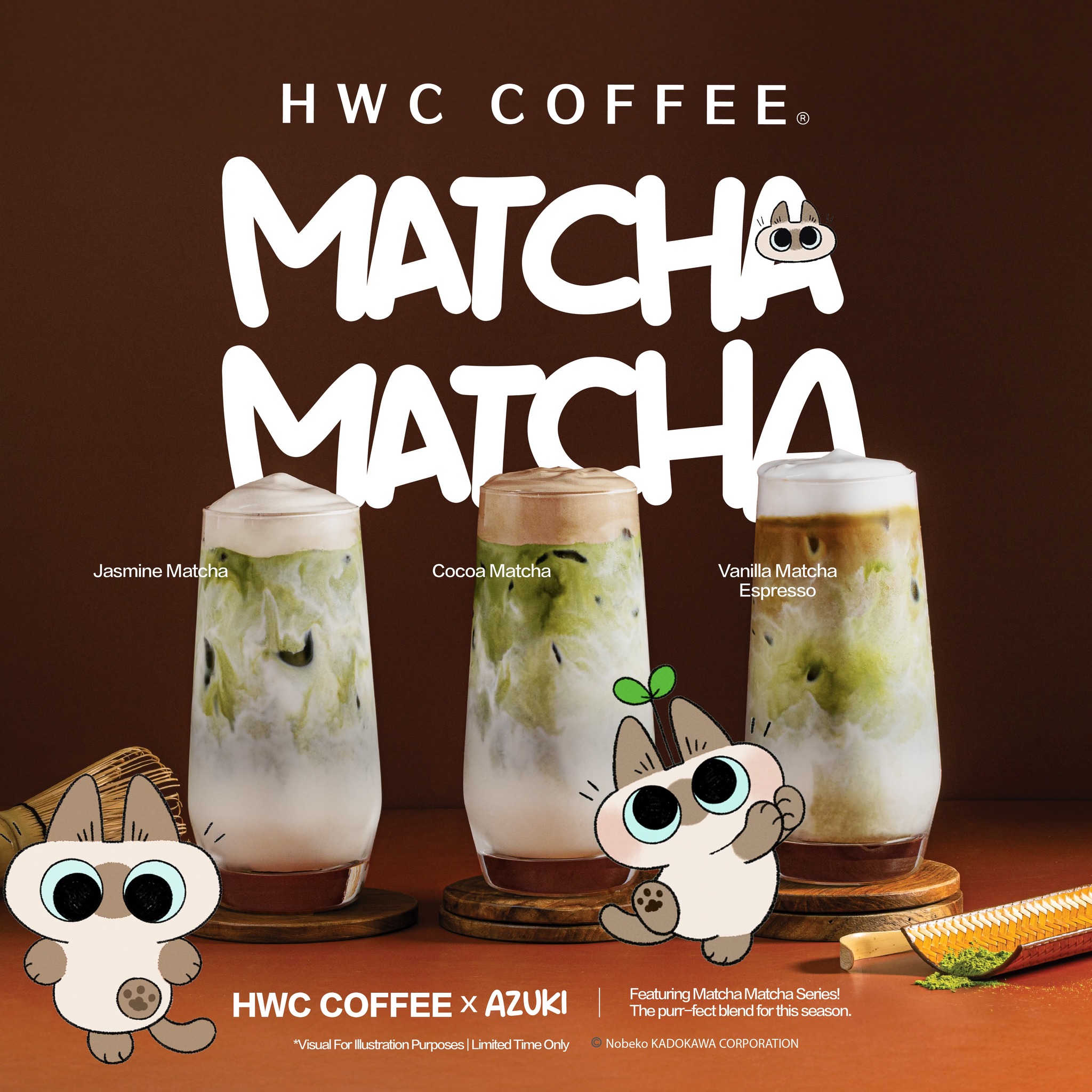HWC COFFEE x Iconic Japanese IP, Azuki is HERE! 💚🐱 HWC COFFEE's