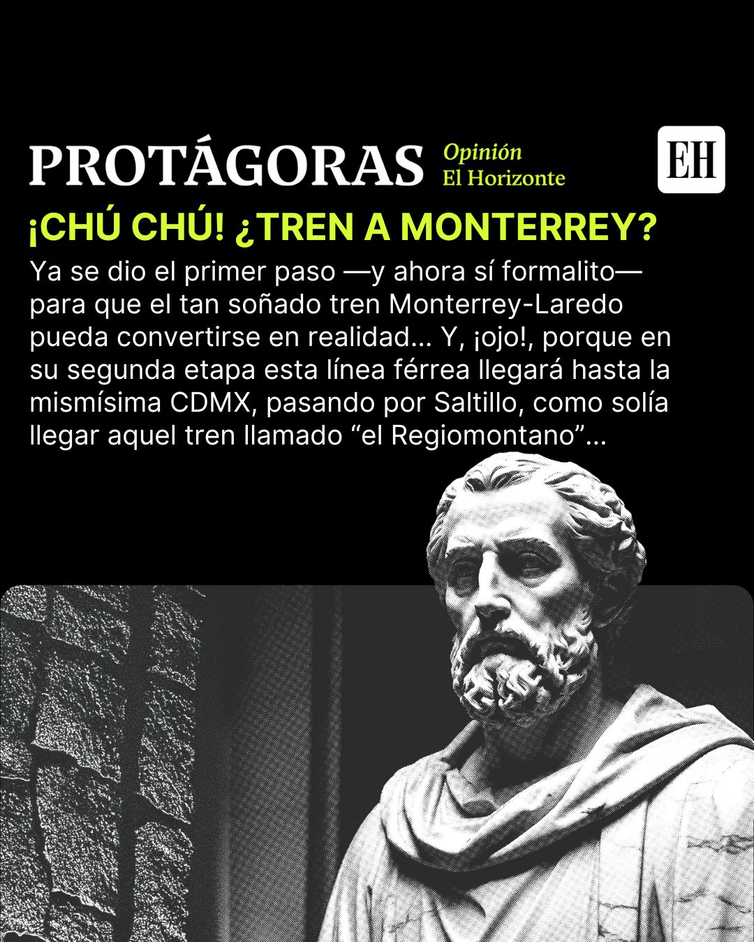 El - Se enteró Protágoras que ya se dio el primer paso —y ahora sí ...