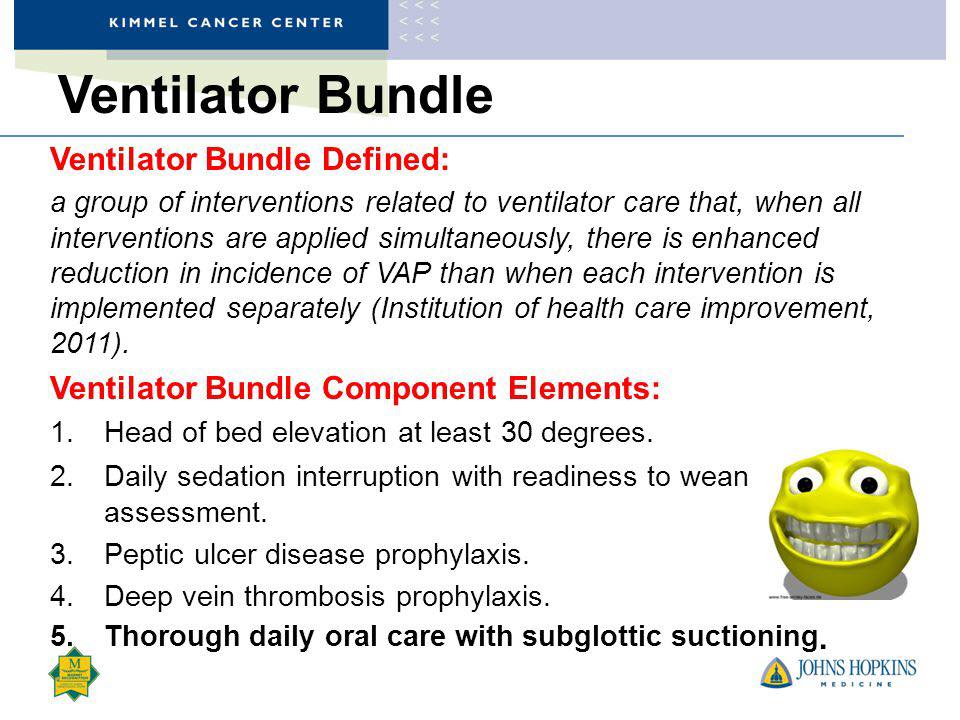 Ventilator Associated Pneumonia Bundle