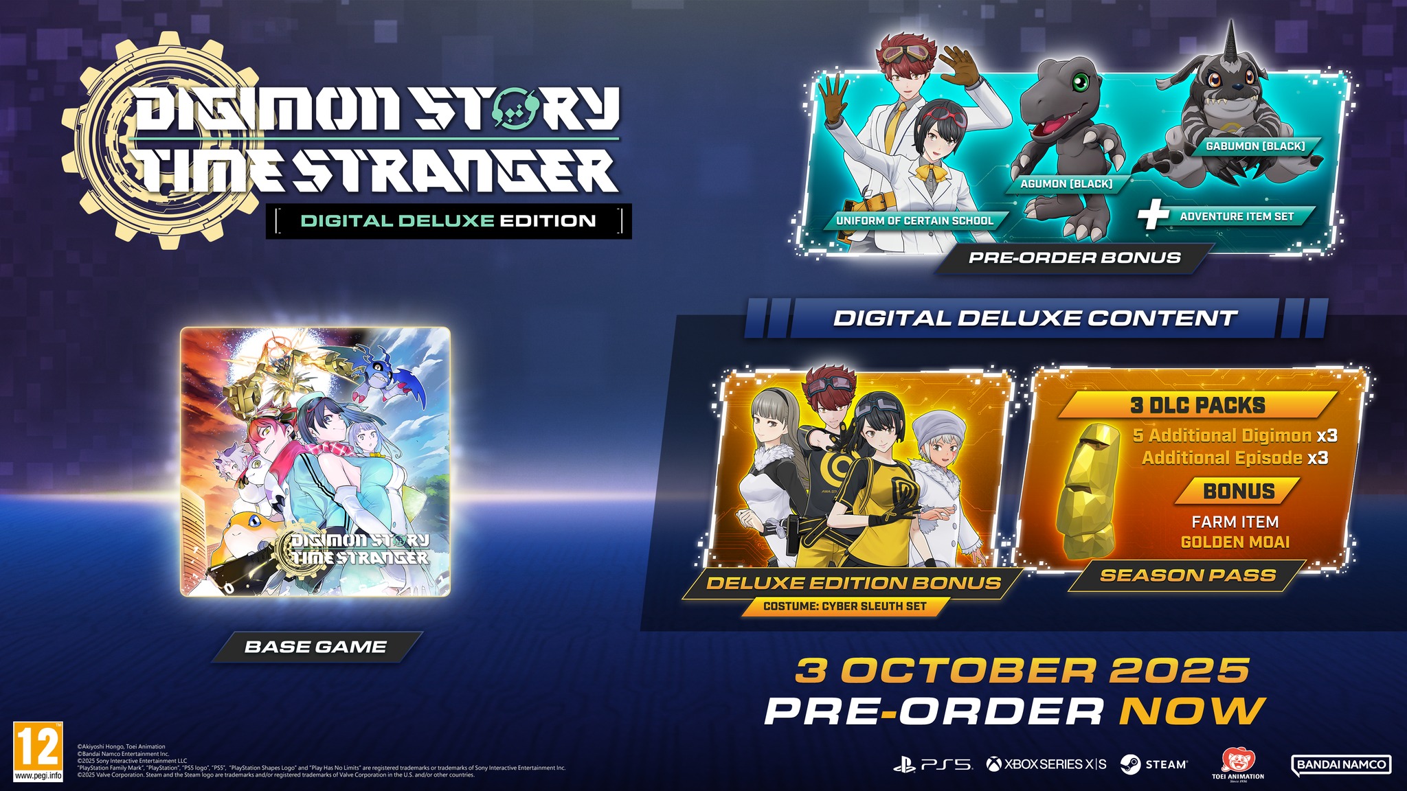 digimon time stranger digital ultimate edition promo card gamestop Amazon.com: Story: Xbox Series X : Bandai Namco: Video Games Unravel the mystery of a collapsing world DIGIMON STORY TIME STRANGER |