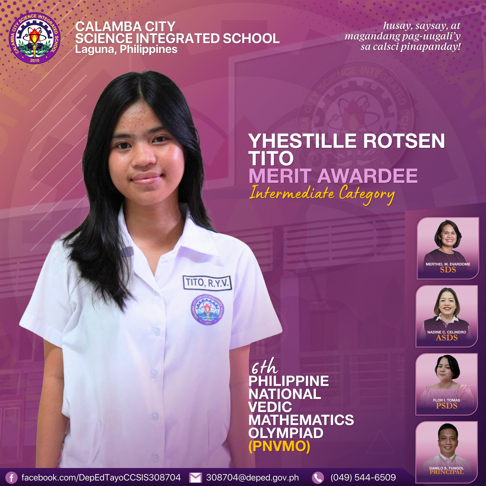 DepEd Tayo Calamba City Science Integrated School - Calabarzon added a ...
