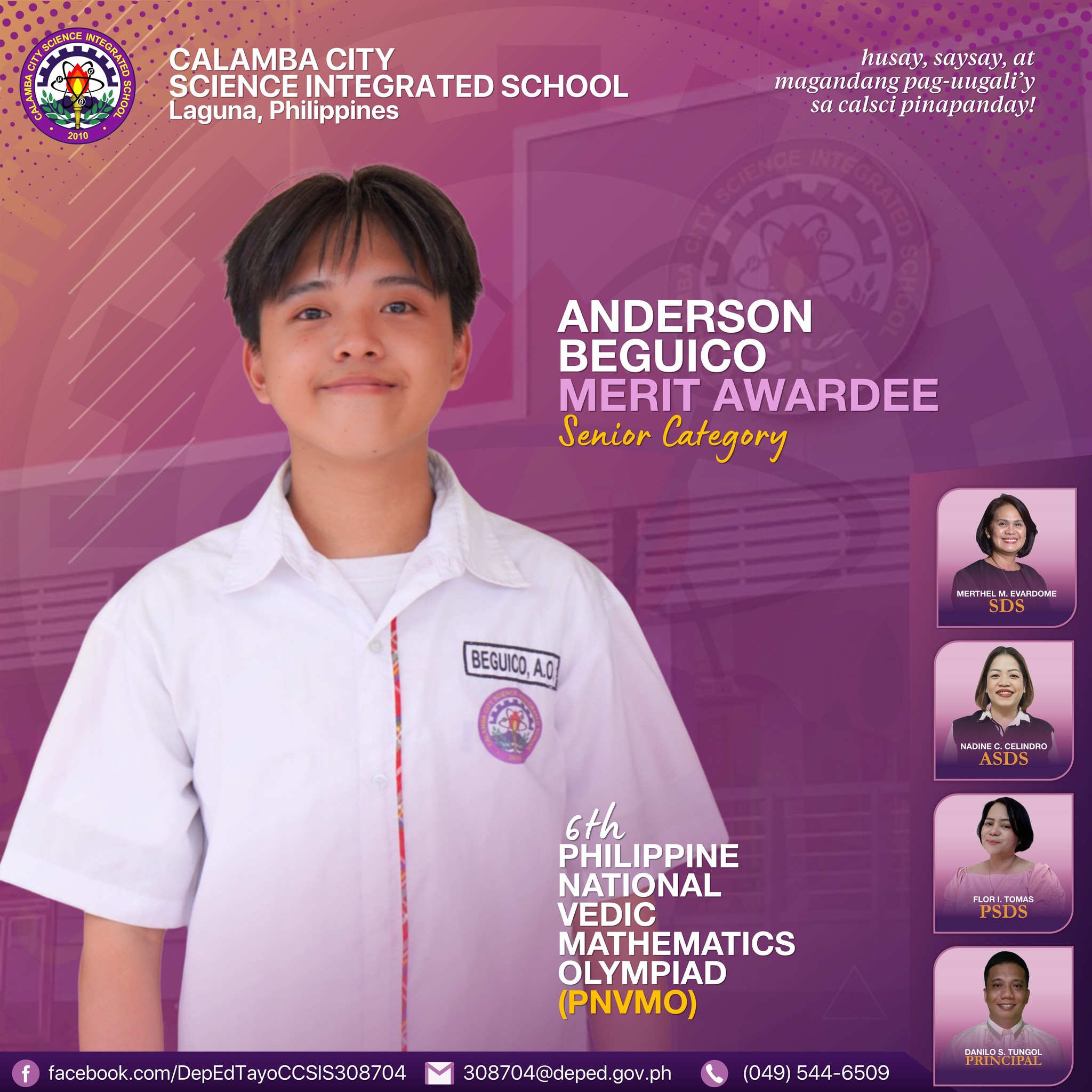 DepEd Tayo Calamba City Science Integrated School - Calabarzon added a ...