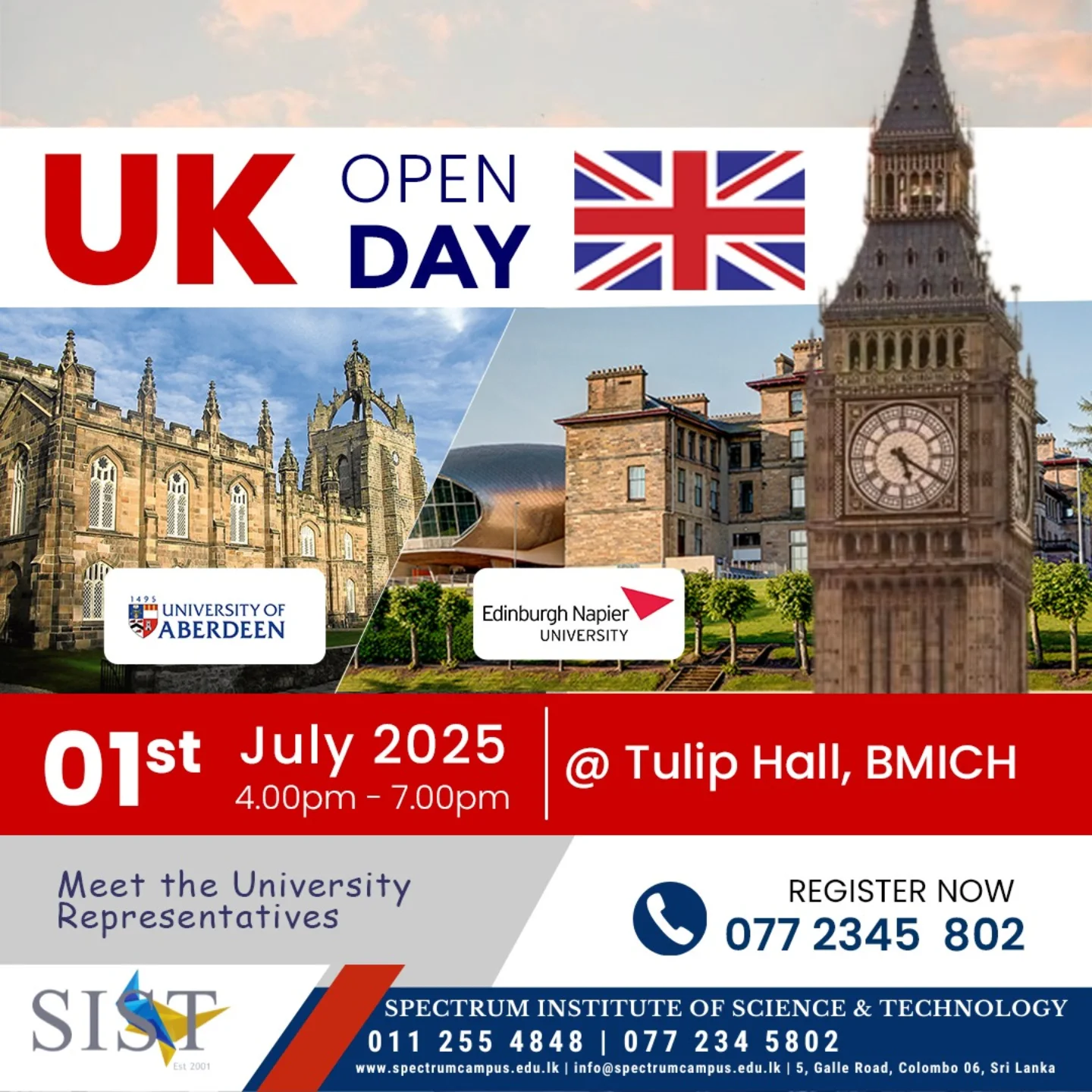 Spectrum - Dreaming of studying in the UK? 🇬🇧 Mark your calendars! This ...