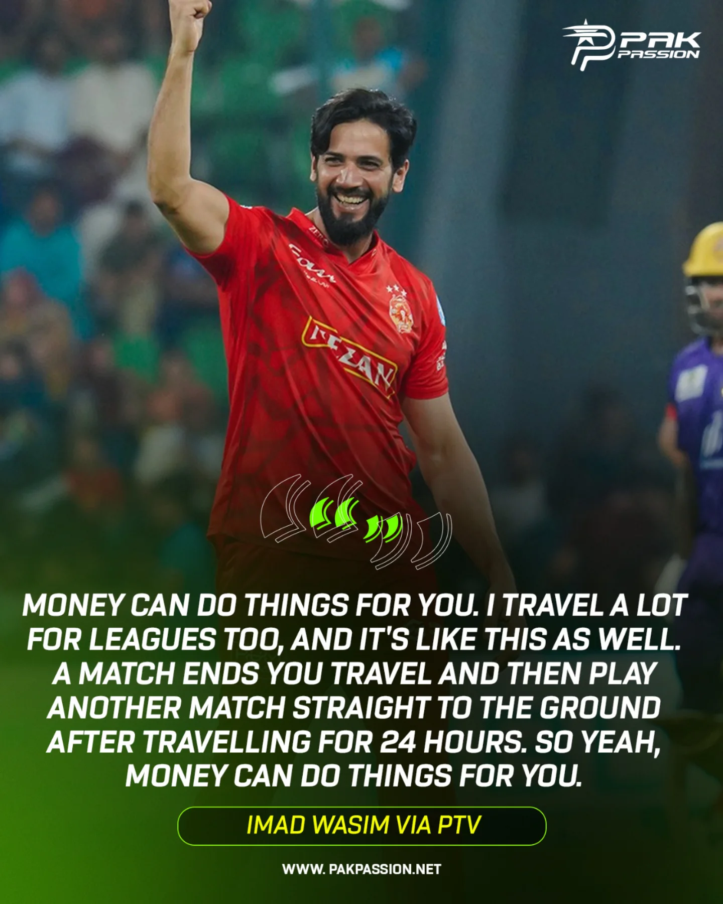 PakPassion.Net - 🔥 Imad Wasim’s RAW Take on T20 Grind & Raza’s ...