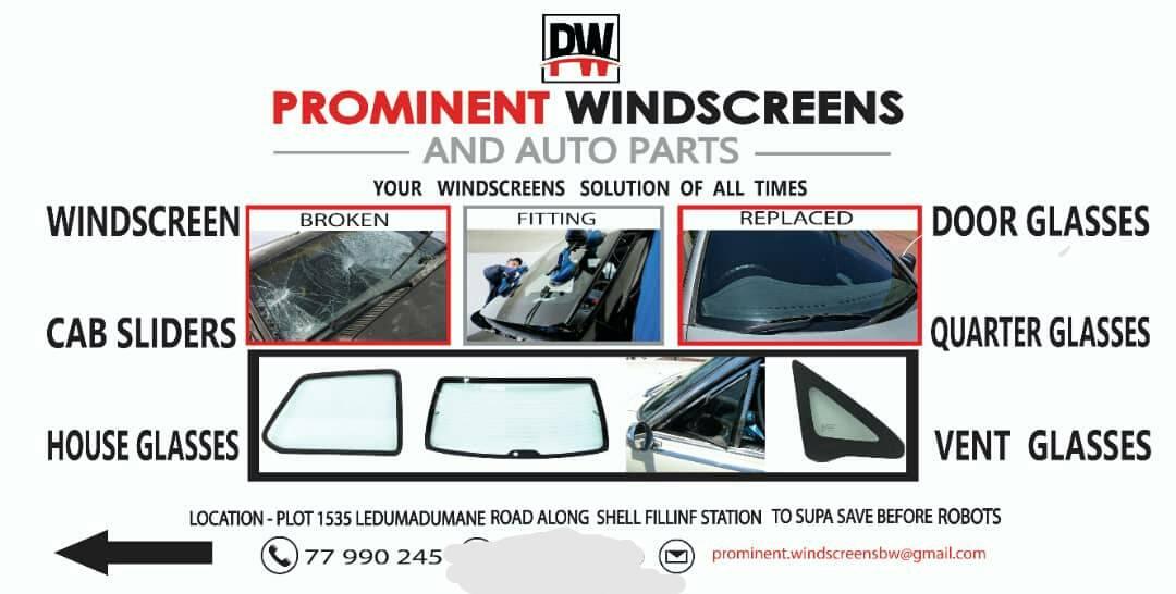 Prominent windscreens