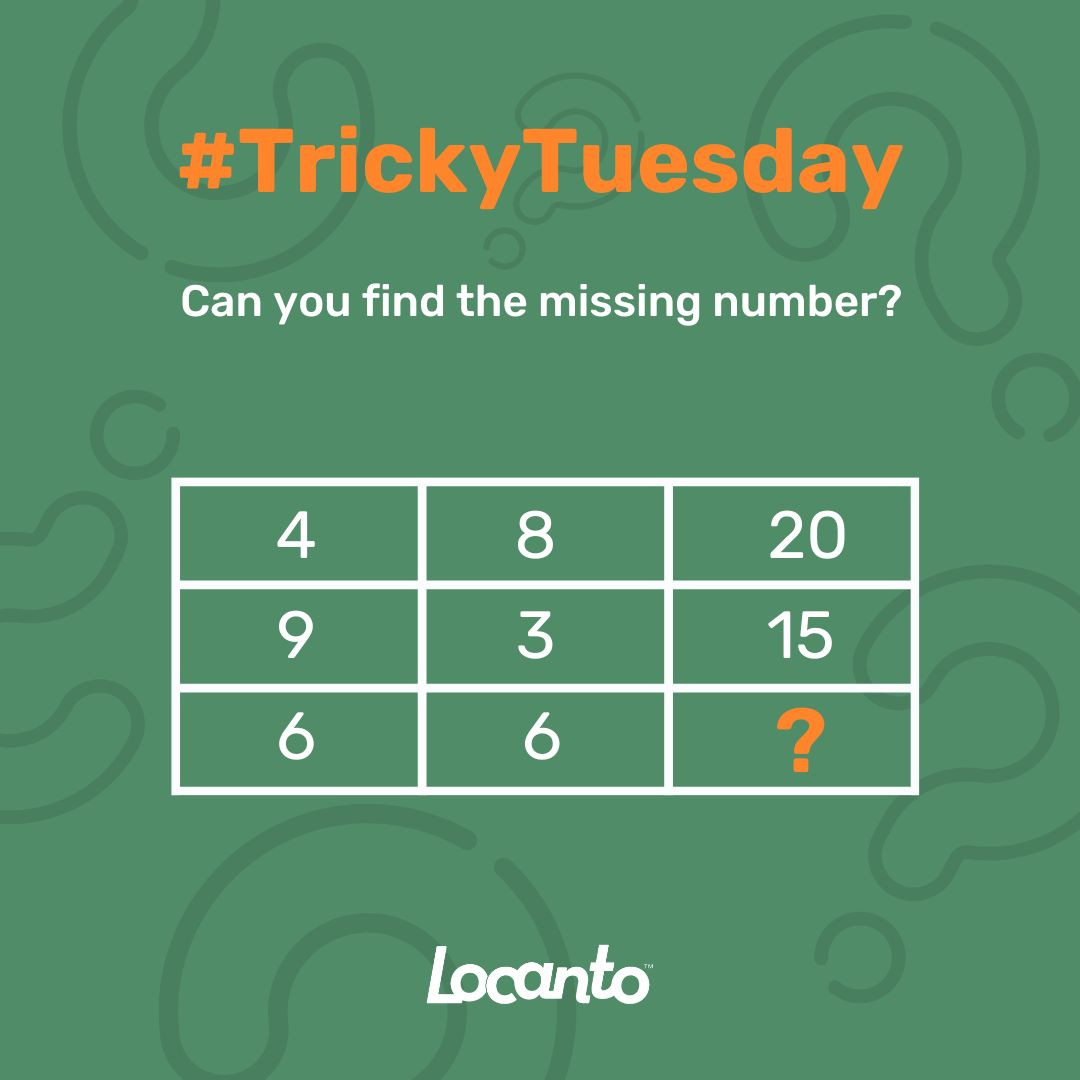 Locanto - An easy #TrickyTuesday riddle today! 🥳 Find us...