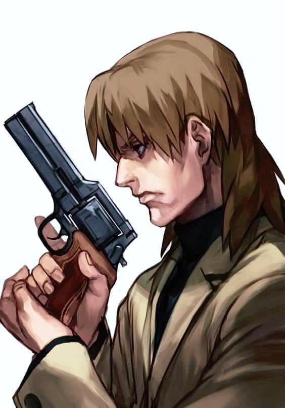Togusa's Mateba revolver in Ghost in the Shell