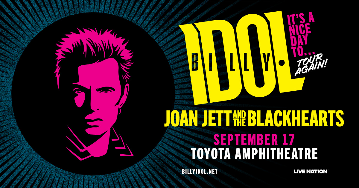 It's a Nice Day To…TOUR AGAIN! Billy Idol is coming to Ruoff Music