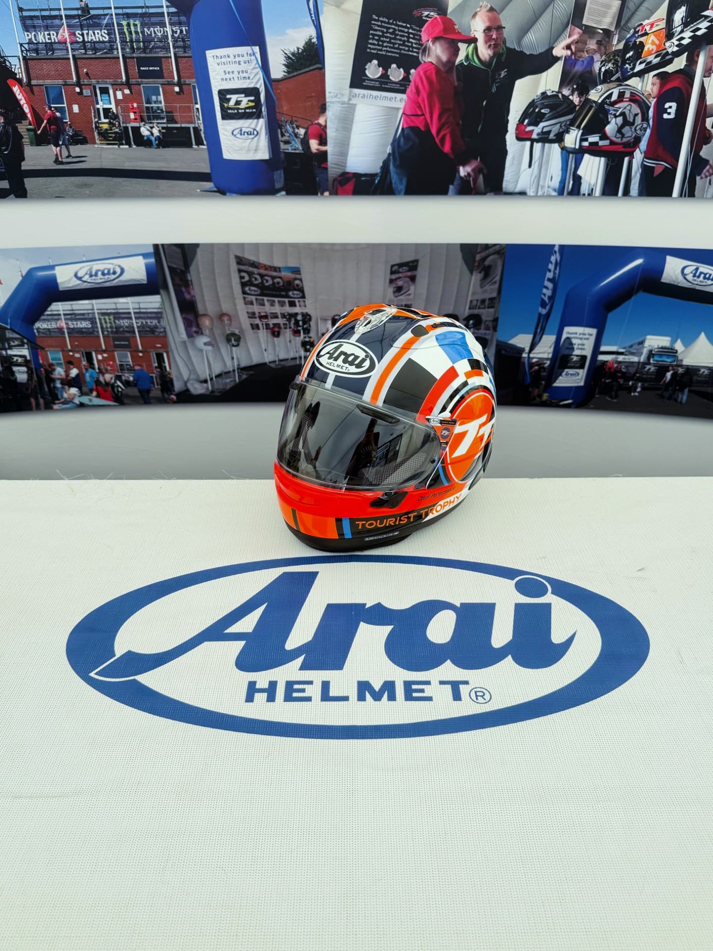 Pre-orders open for the 2025 Arai Rx-7v IOM TT helmet. First come