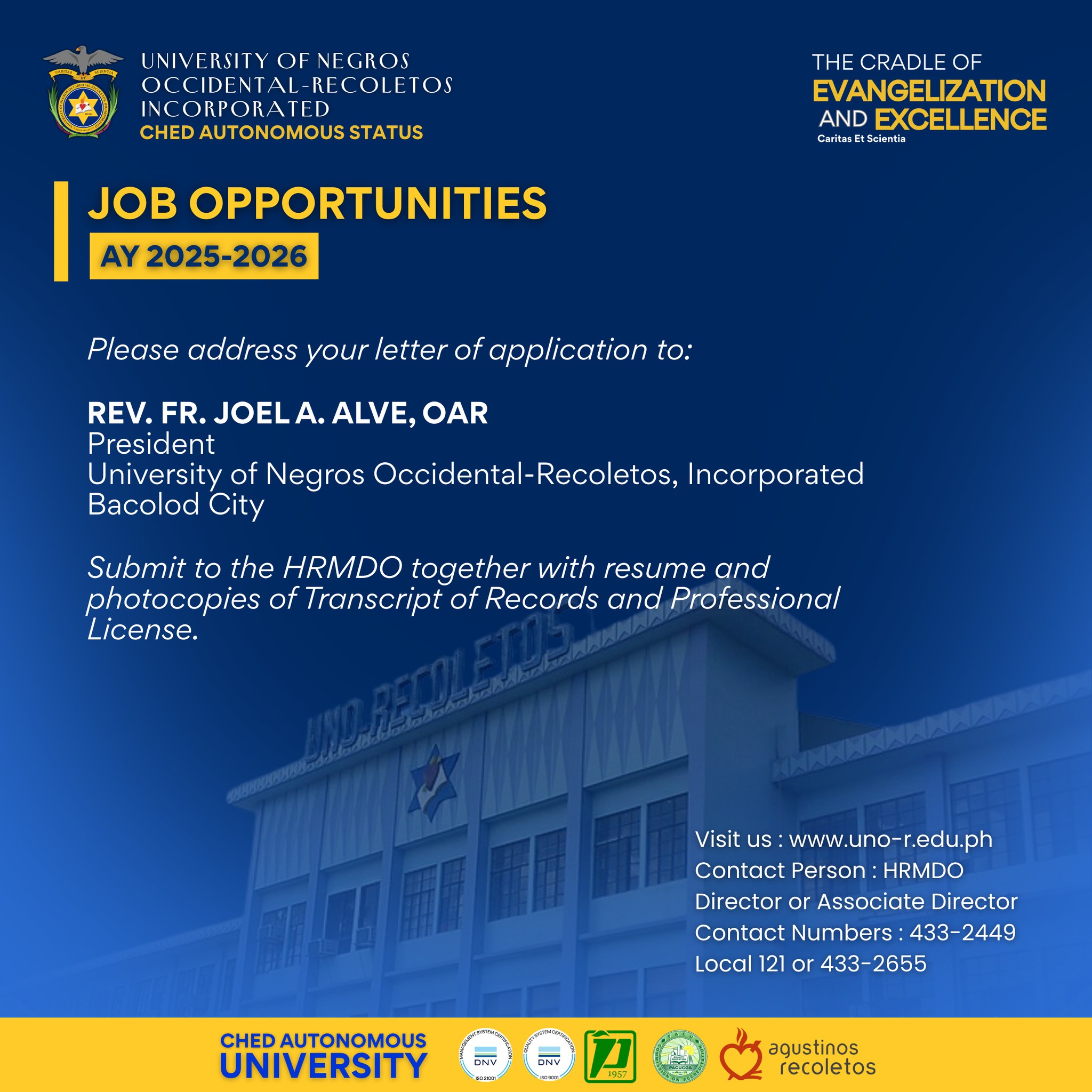 University... - University of Negros Occidental - Recoletos