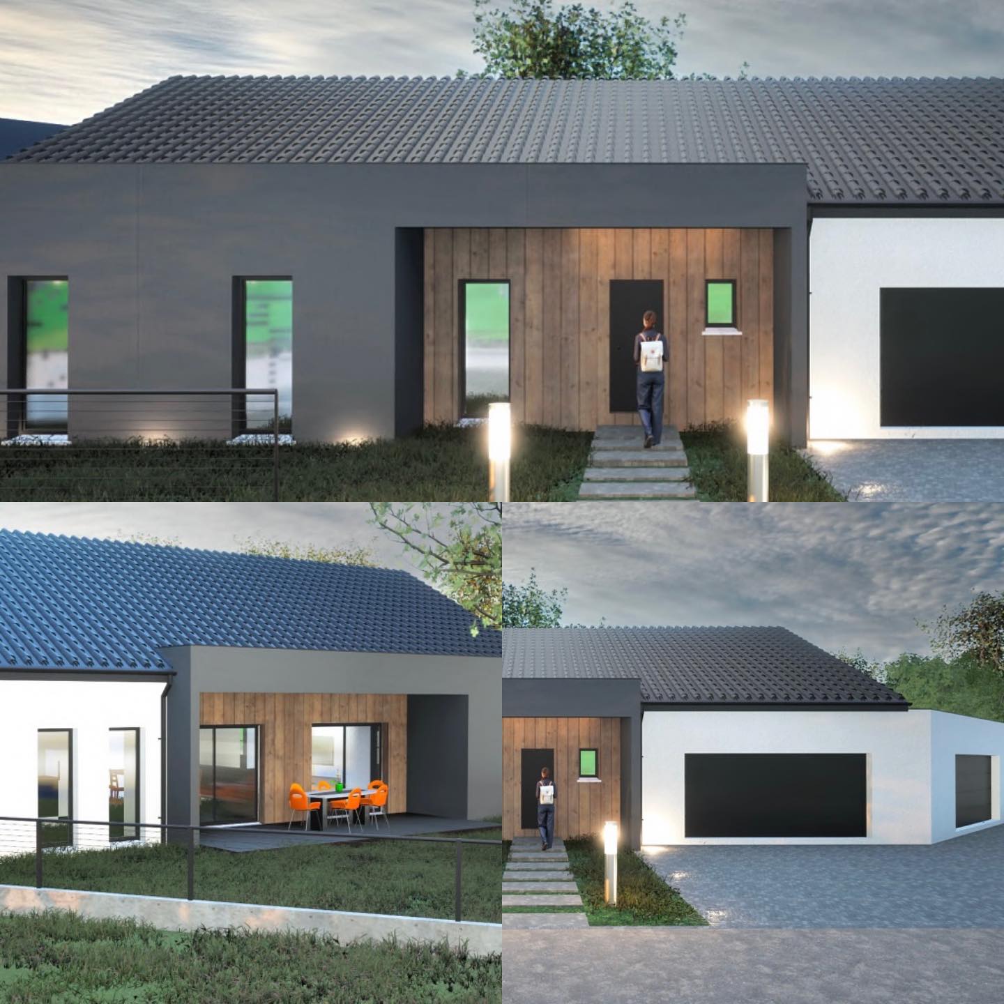 GH - Réalisation 100% sur mesure. Maison de plain-pied. Permis déposer ...