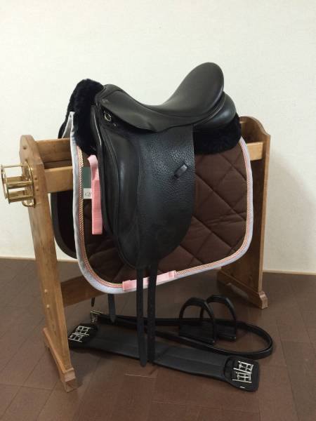 格安♪　アンキーサリネロ　馬場鞍　バッファローレザー！ カケハムポニークラブ - 中古馬場鞍セット ANKY サリネロ バッファロー