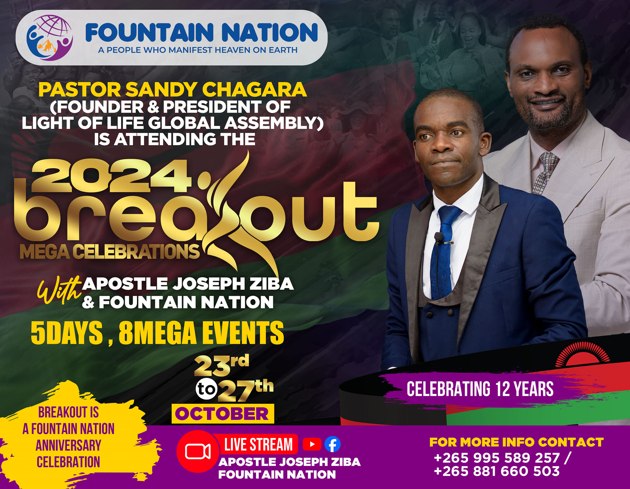 ️PASTOR SANDY CHAGARA AND LIGHT OF... - Apostle Joseph Ziba | Facebook