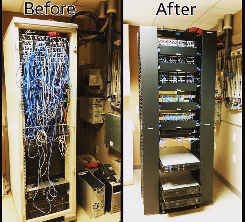 Net-Tech - Does your server rack look like a spiderweb of...