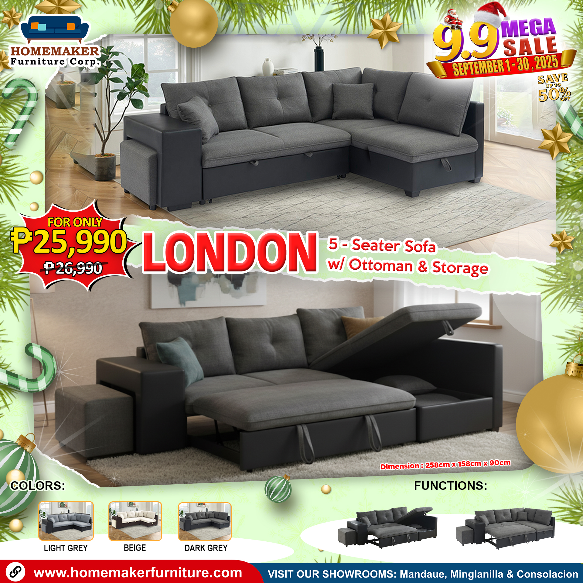 Homemaker - 🛋️ Redefine modern living with the LONDON Sofa 💖 Sleek ...