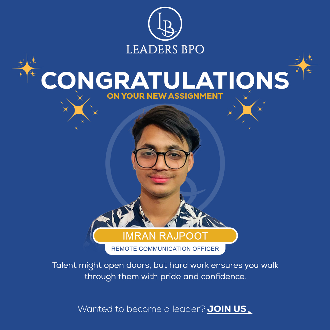 Leaders - 🚀𝗖𝗼𝗻𝗴𝗿𝗮𝘁𝘂𝗹𝗮𝘁𝗶𝗼𝗻𝘀 𝗜𝗺𝗿𝗮𝗻 𝗥𝗮𝗷𝗽𝗼𝗼𝘁 𝗼𝗻 𝗬𝗼𝘂𝗿 𝗣𝗿𝗼𝗺𝗼𝘁𝗶𝗼𝗻 𝘁𝗼 𝗥𝗲𝗺𝗼𝘁𝗲 ...