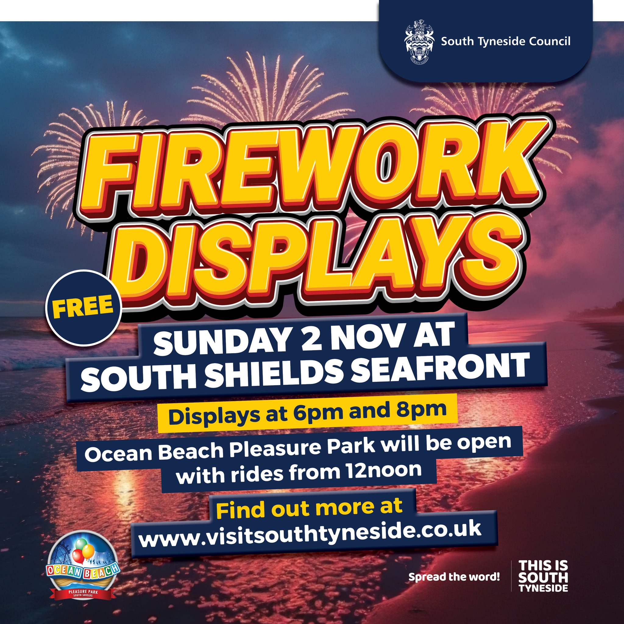 South - 🎆 Fireworks Are Back in South Tyneside! Get ready for a night ...