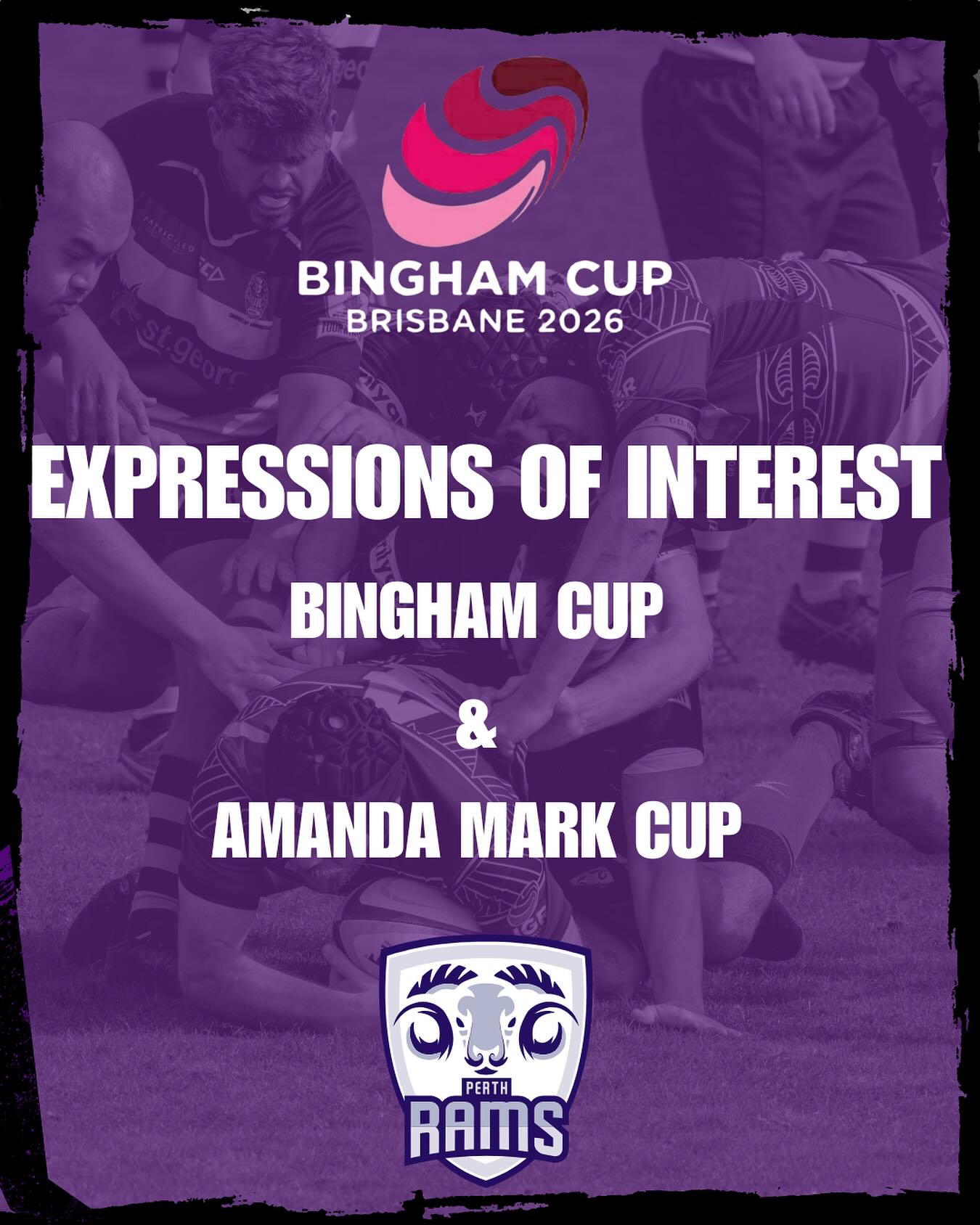 Perth - 🏉 EOIs are open for Bingham and Amanda Mark Cup 2026! Whether ...