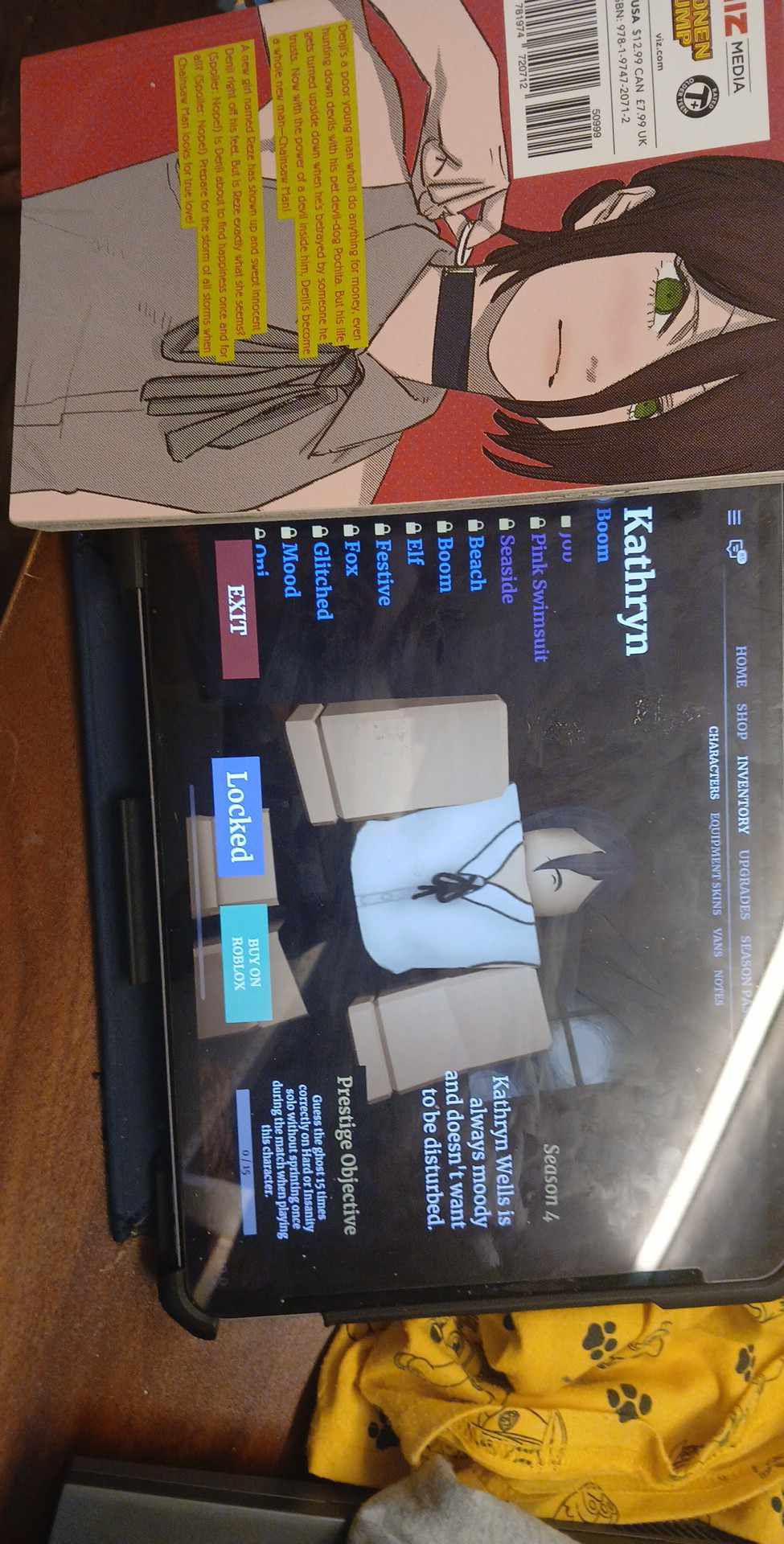 I found reze in this game.  . . . Game:specter :source: roblox