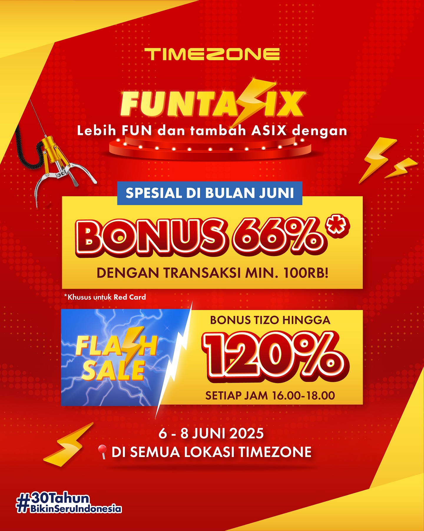 Timezone - Libur long weekend semakin FuntaSix, bonus Tizo melimpah ...