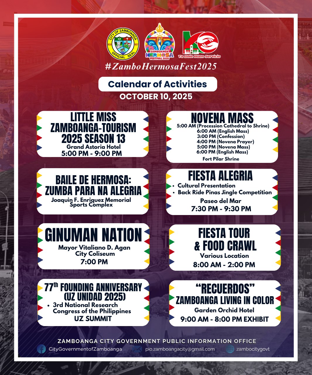 City - LOOK| Zamboanga Hermosa Festival 2025 activities for today ...