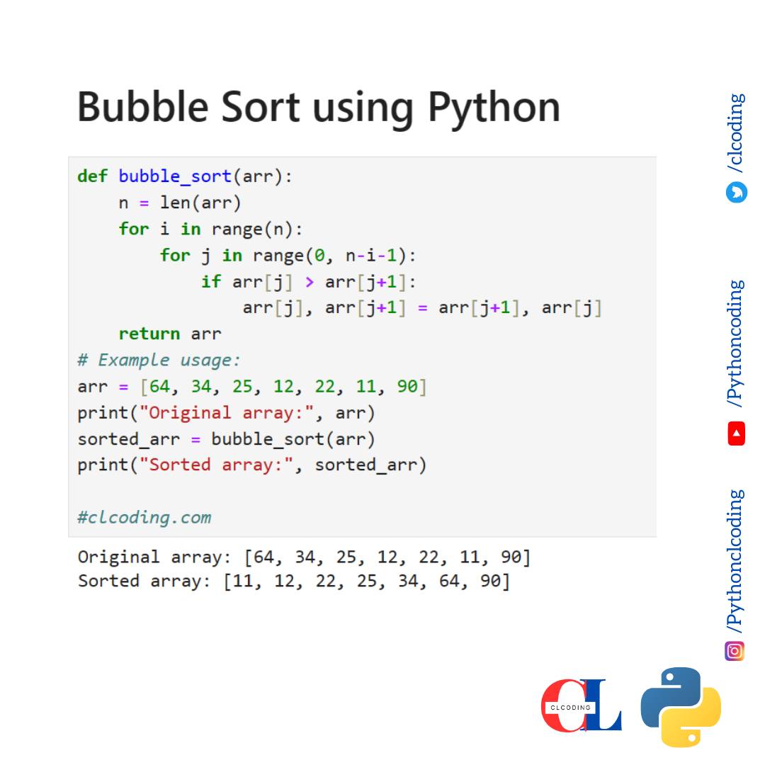 Python - Bubble Sort | Facebook