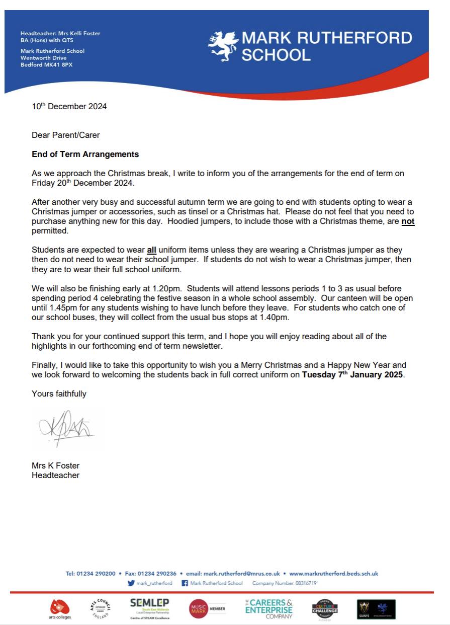 Mark Rutherford School | Bedford