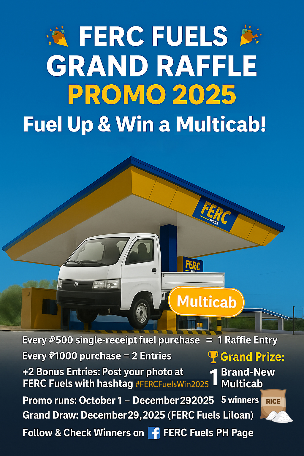 FERC - 🎉 FERC Fuels Grand Raffle Promo 2025 is finally here! 🎉 Fuel up ...