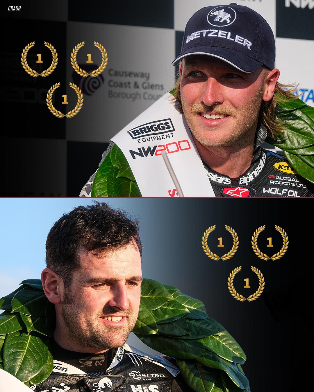 A hat-trick of wins for Davey Todd and Michael Dunlop at the North