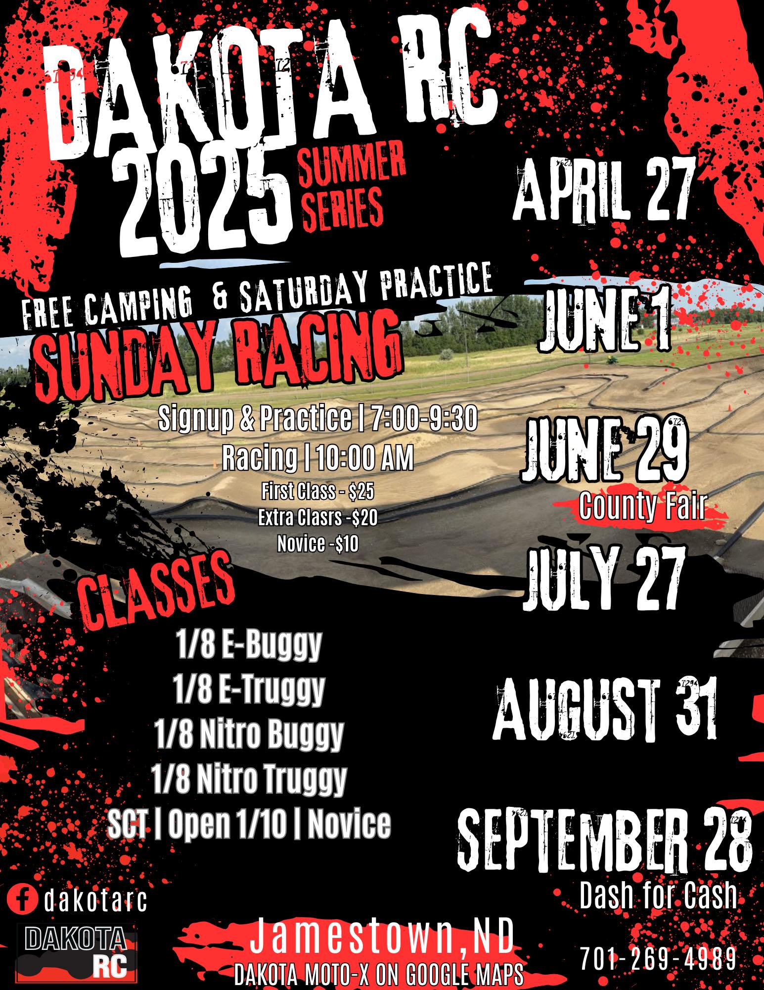 Dakota - Fans and Racers, we be ripping this Sunday June 1st! Round 2 ...