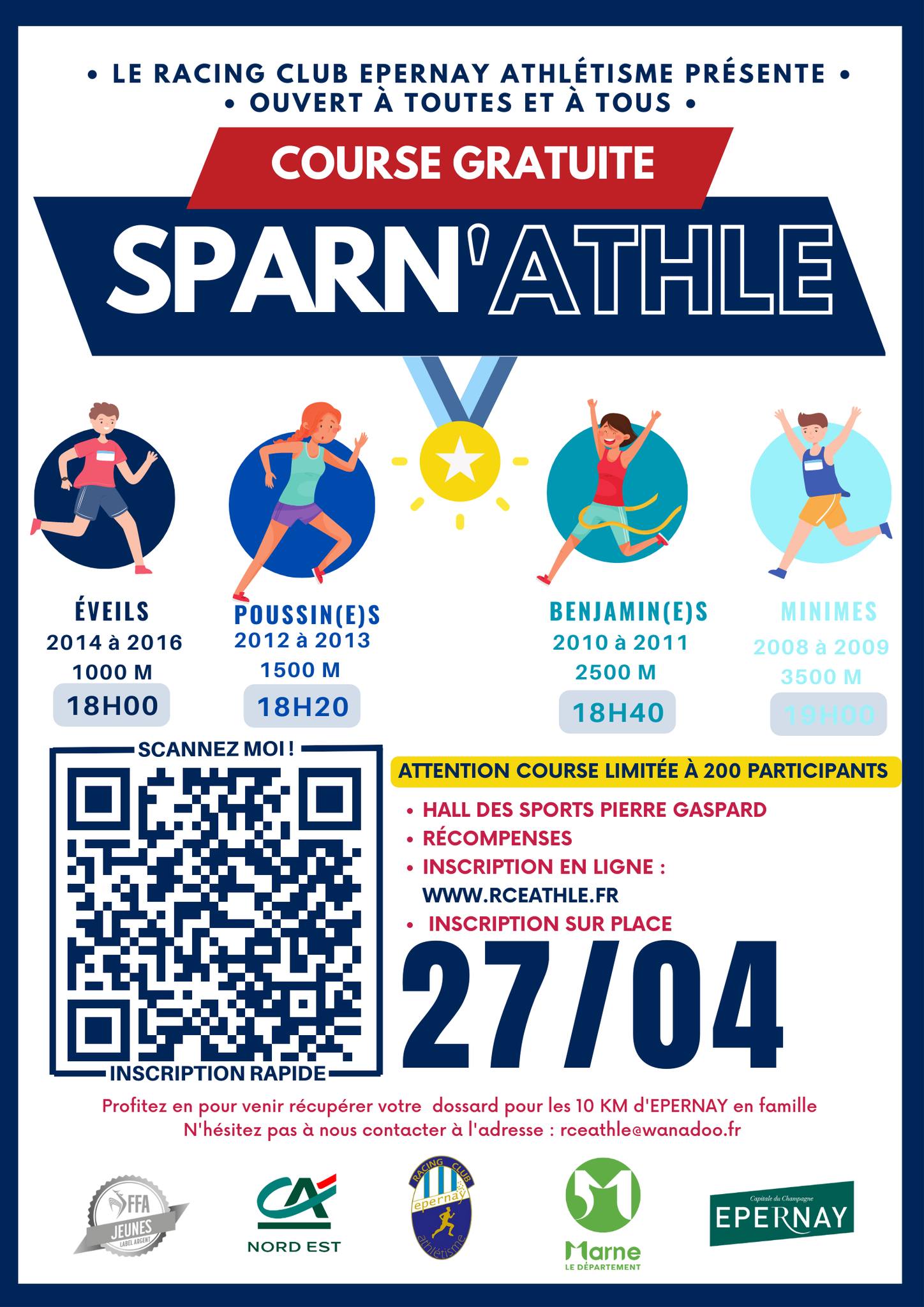 🔵⚪️ NOUVEAUTÉ :... - Racing Club Epernay Athlétisme