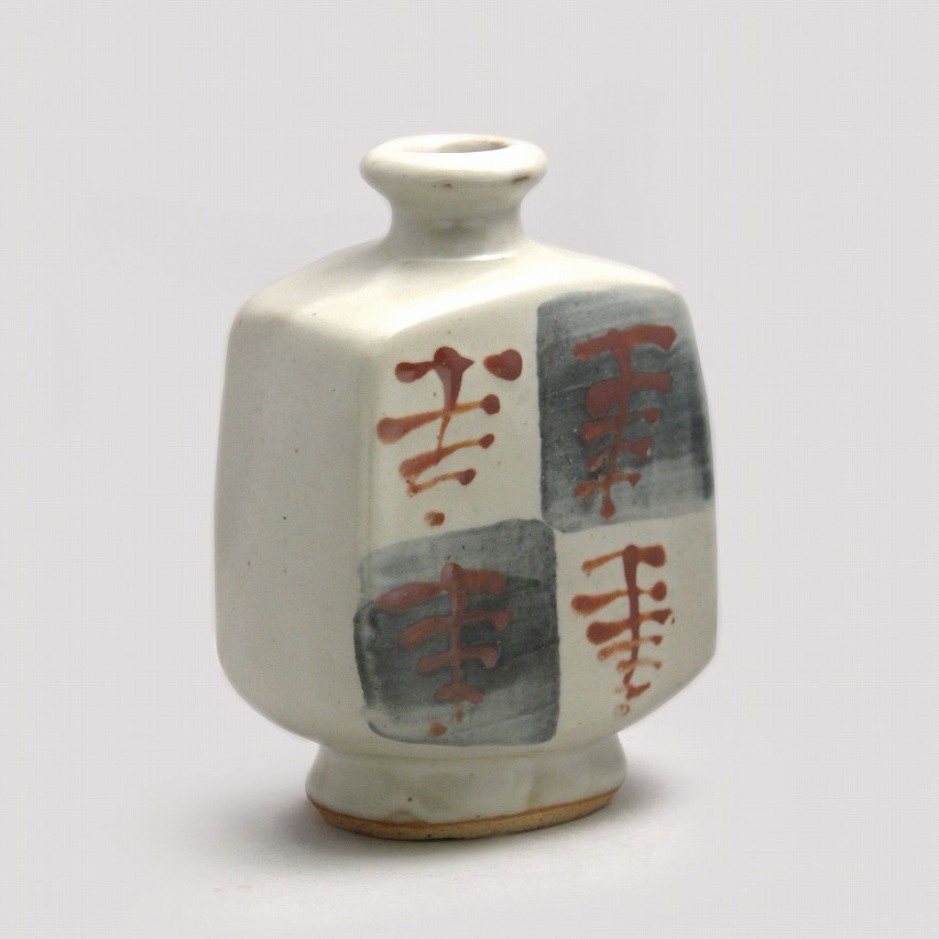 島岡達三　人間国宝　象嵌赤絵花瓶 島岡 達三 「象嵌赤絵草花文花型組皿6客組」 】 径21.5cm 高さ2.8cm