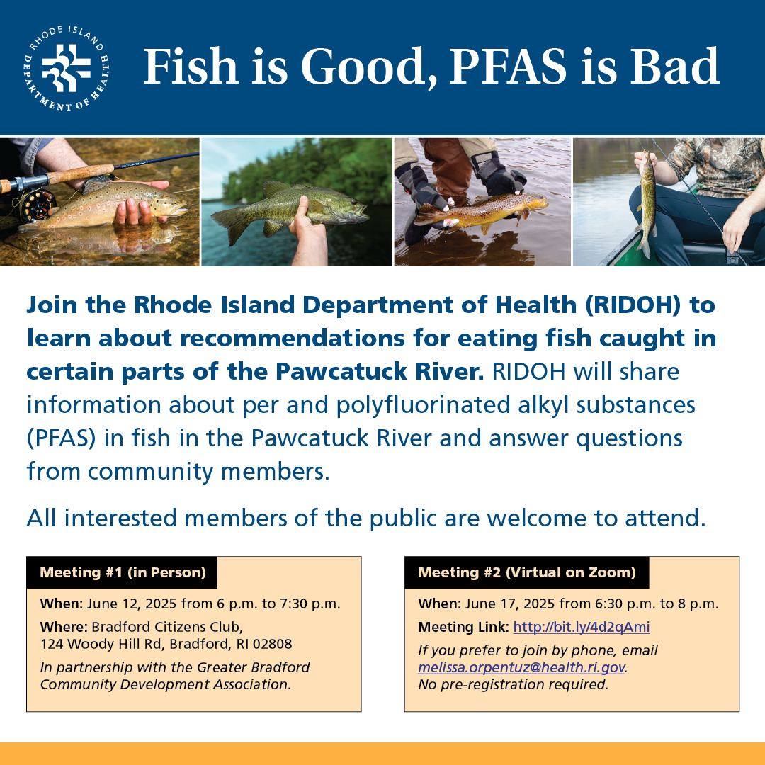 Rhode - Upcoming June 2025 community meetings: Learn about PFAS in ...