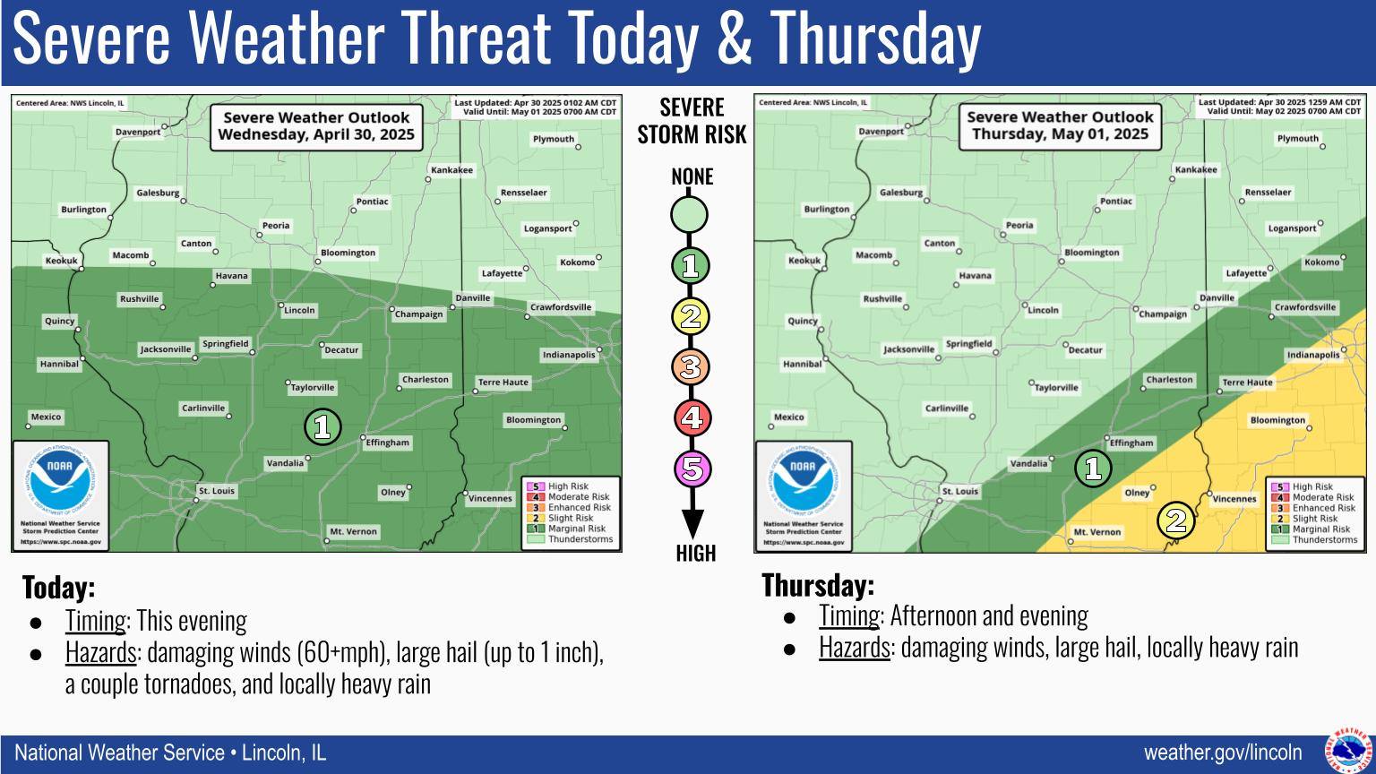 US - Strong to severe storms are possible this evening with all hazards ...