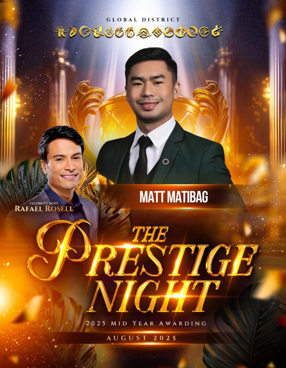Matt - Honored to be part of Global District’s Prestige Night to be ...