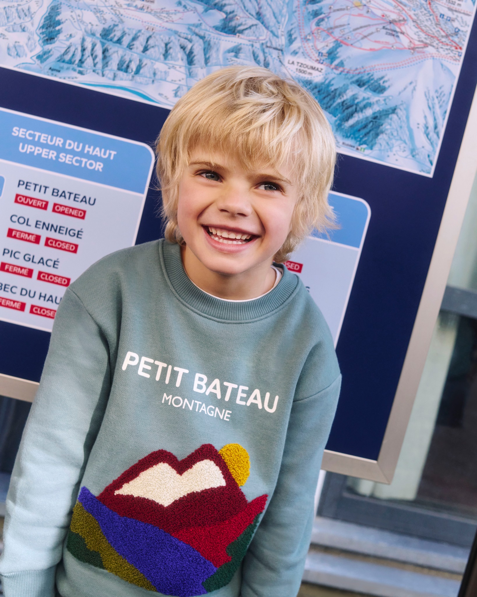 Petit Bateau – Abito Maniche Lunghe Per Bambina, In Cotone E Poliestere, Morbido E Facile Da Lavare In Lavatrice