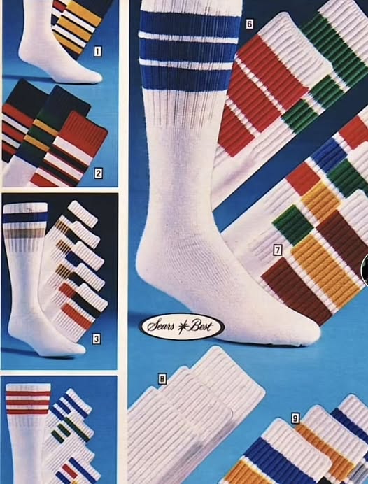 A Little - Sears Tube Socks I had some of these to wear during PE ...