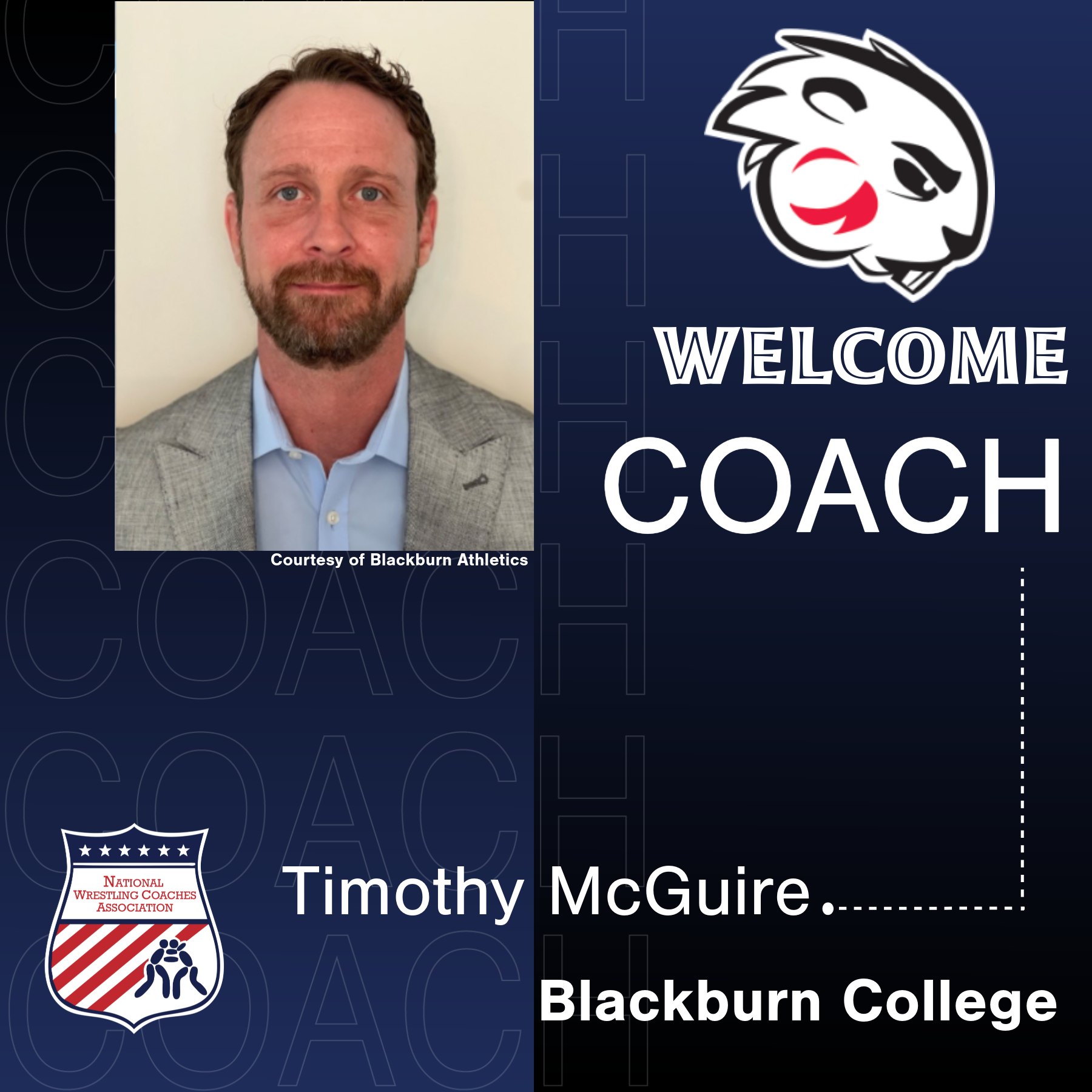 National - Blackburn Names Tim McGuire Head Men's Wrestling Coach 📰 ...