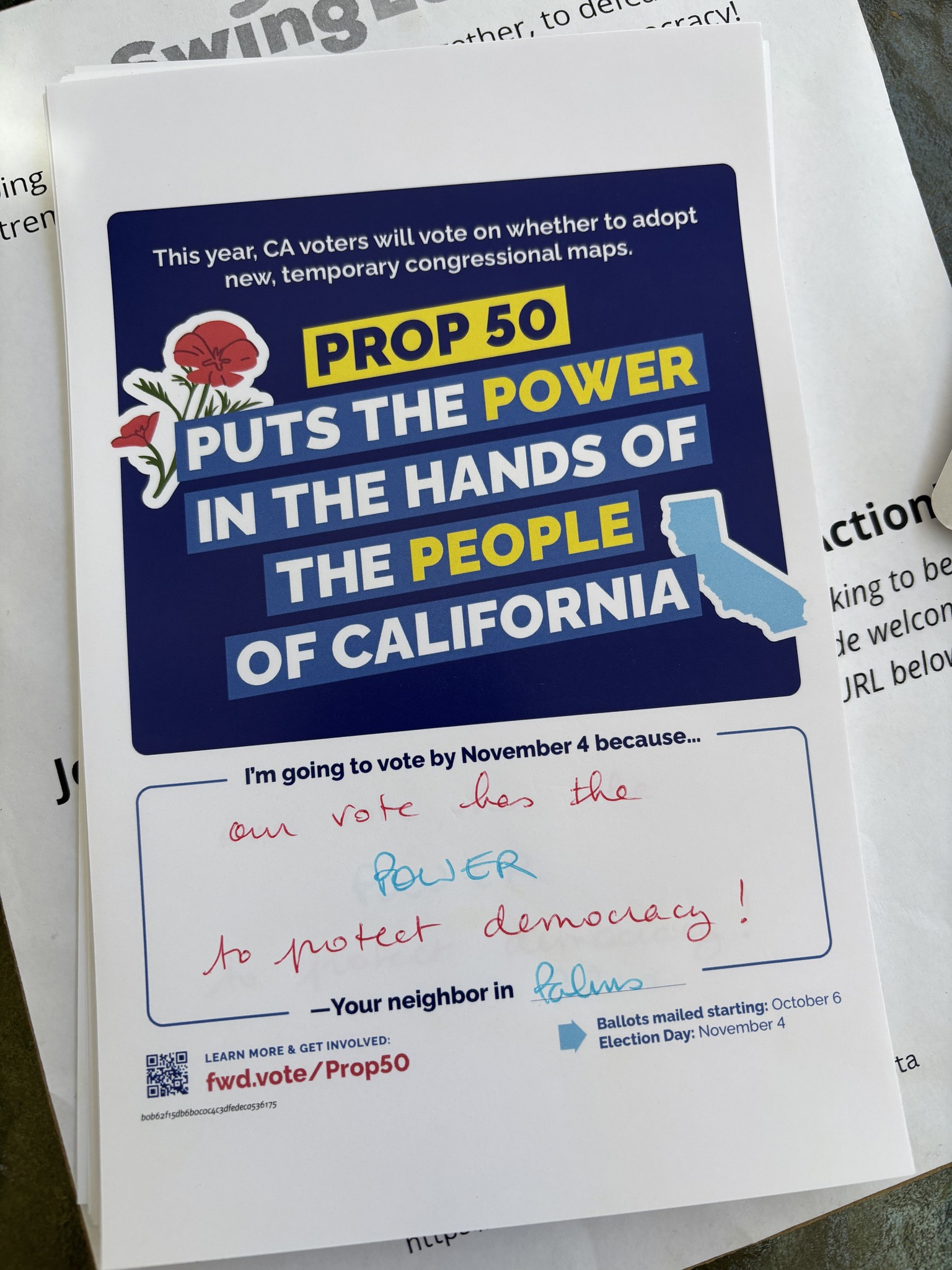 Vote Forward - “Our vote has the power to protect... | Facebook