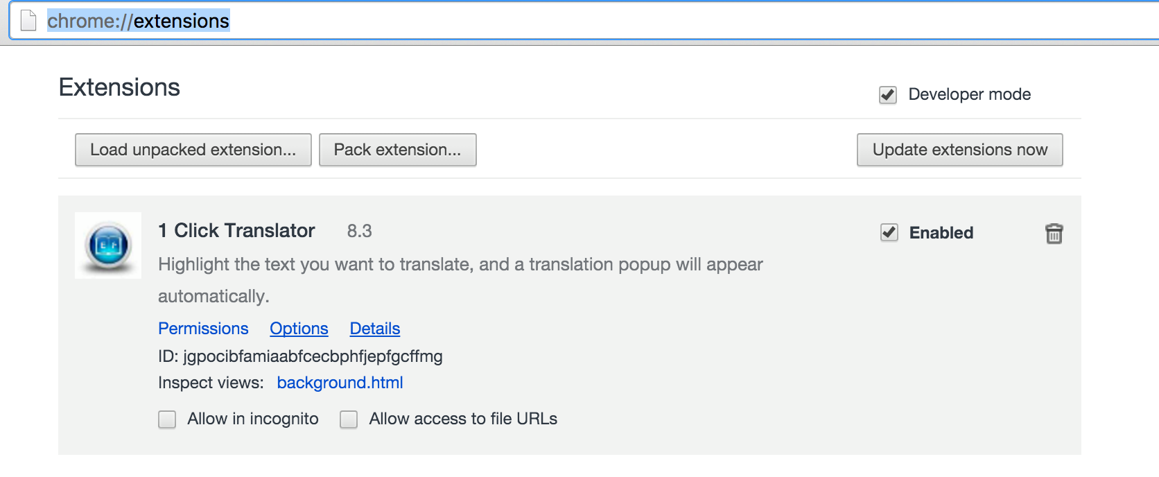 1 Click Translator