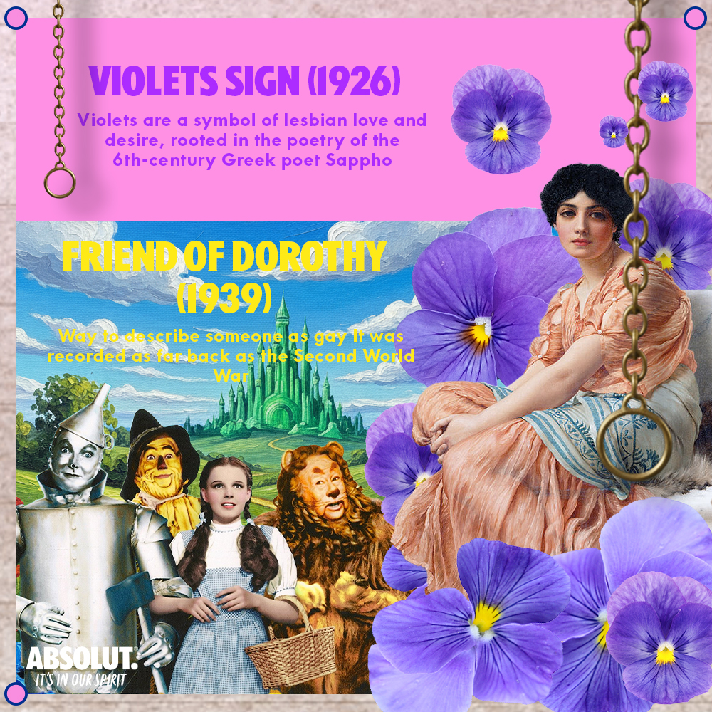 Absolut - 🏳️‍🌈 Violets Sign (1926) : การมอบดอกไวโอเลตให้แก่กัน มีเพื่อ ...
