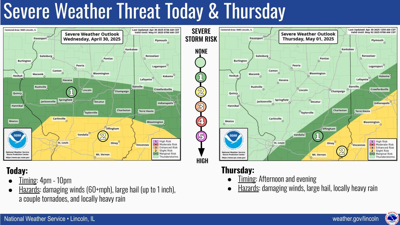 US - Strong to severe storms are possible this evening with all hazards ...