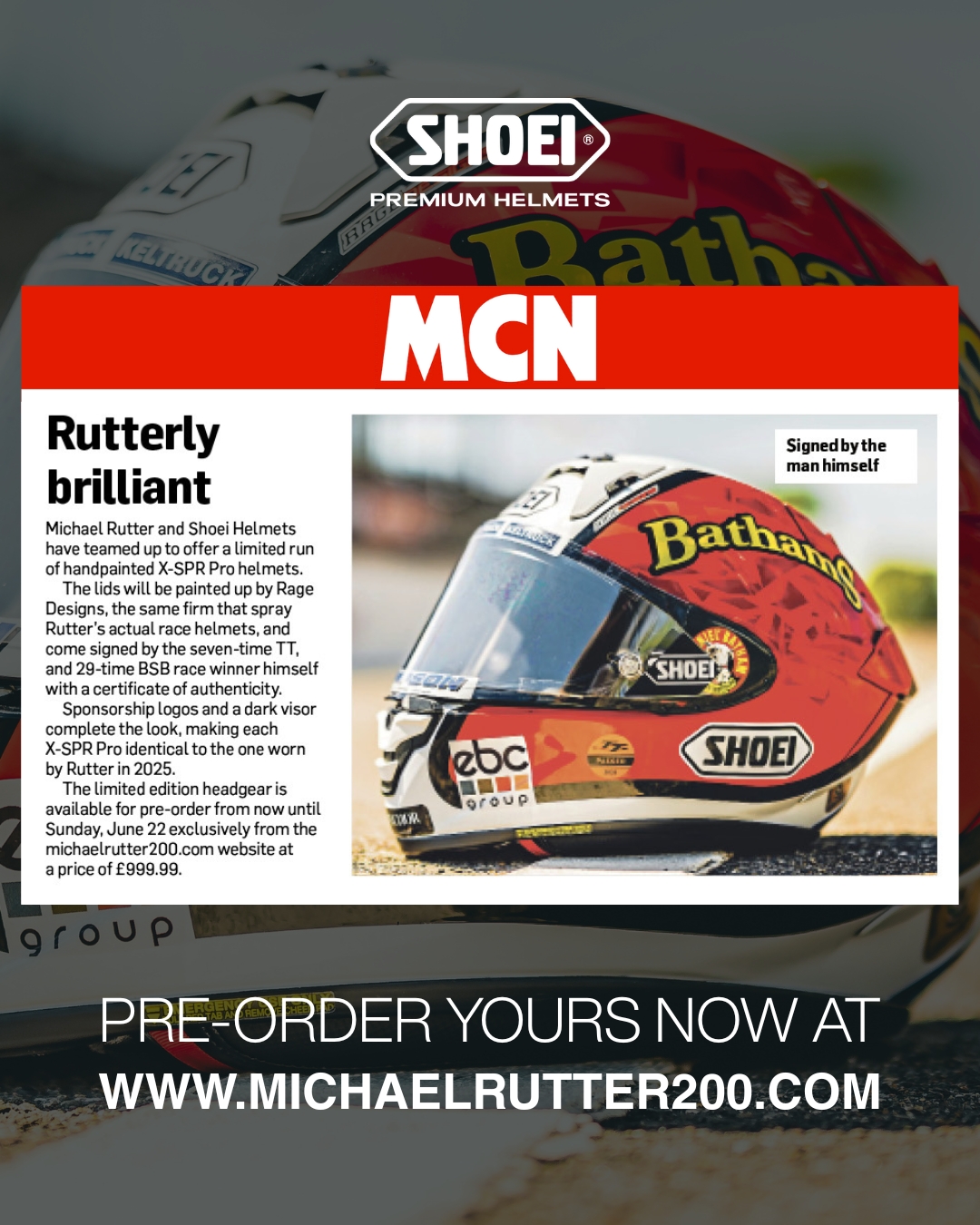 As MCN puts it — “Rutterly brilliant”... - Shoei Helmets UK | Facebook
