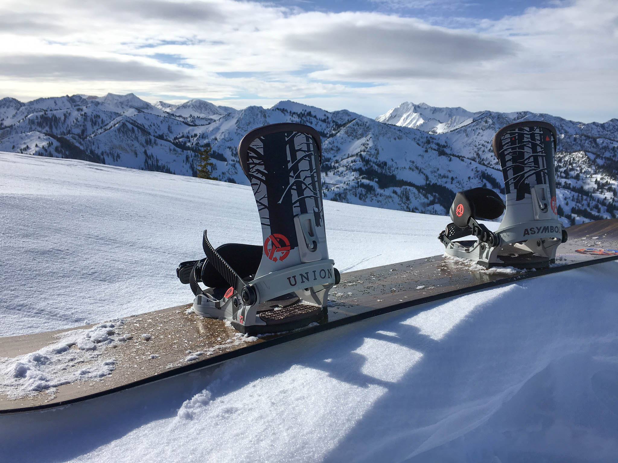 union asymbol travis rice snowboard bindings Falcor 2026 pow laps Travis - Shred the new