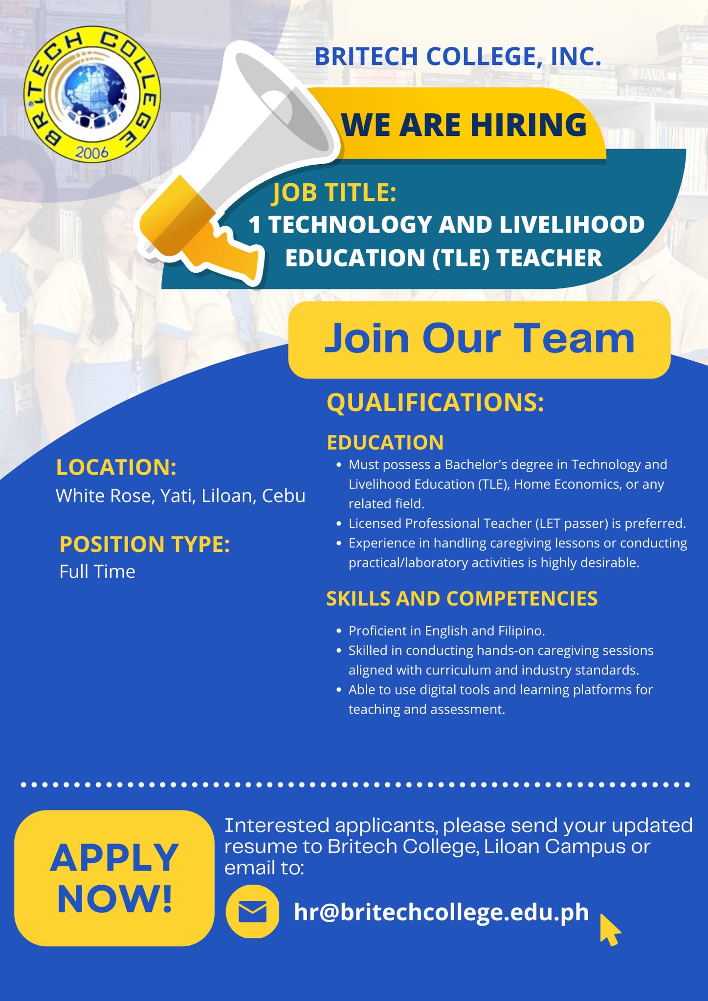 Britech College - Learning never stops! Britech College is offering ...