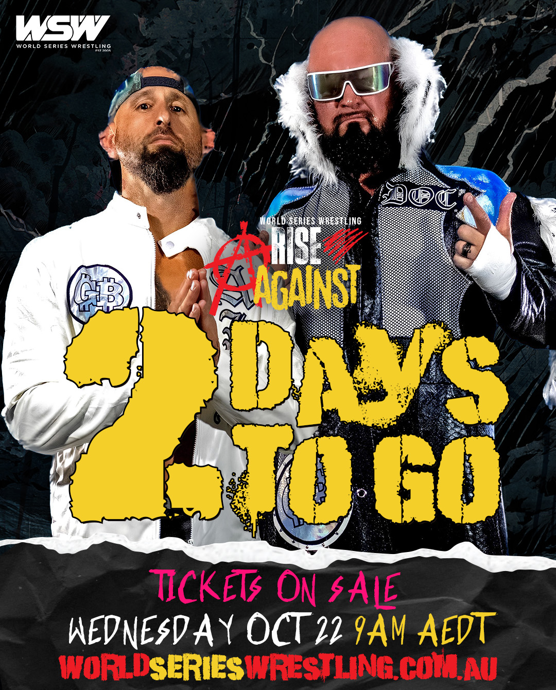 2 DAYS TO GO! Get ready Australia... - World Series Wrestling | Facebook