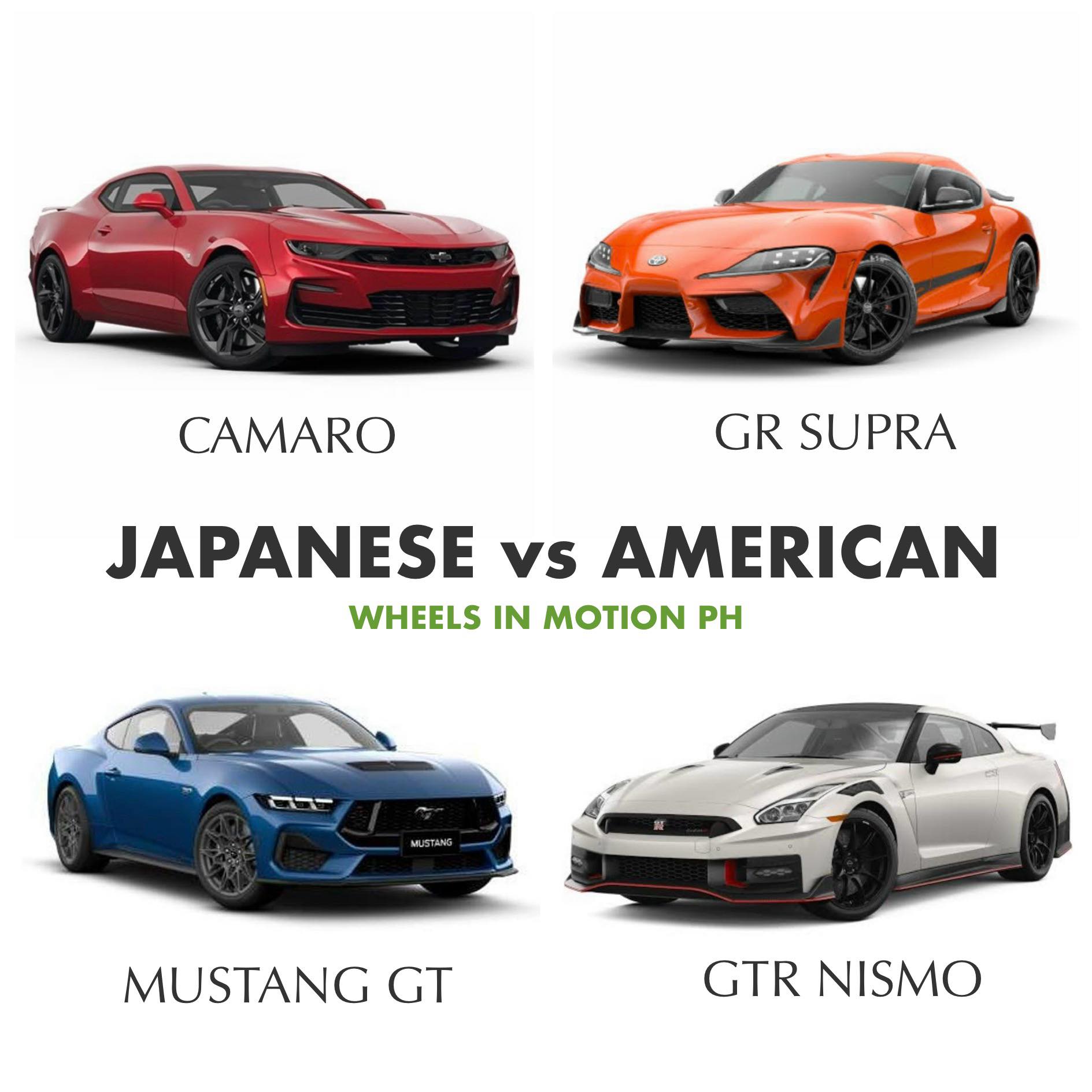 AMERICAN MUSCLE CARS vs JAPANESE SPORTS CAR #toyota #supra #ford 