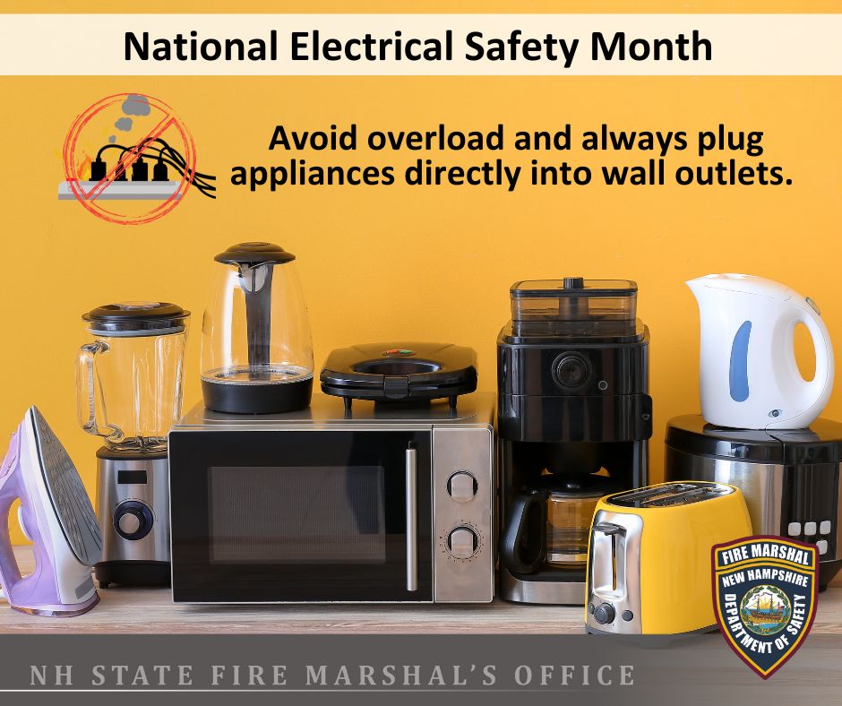 NH - May is #ElectricalSafetyMonth! Prevent home electrical fires by ...